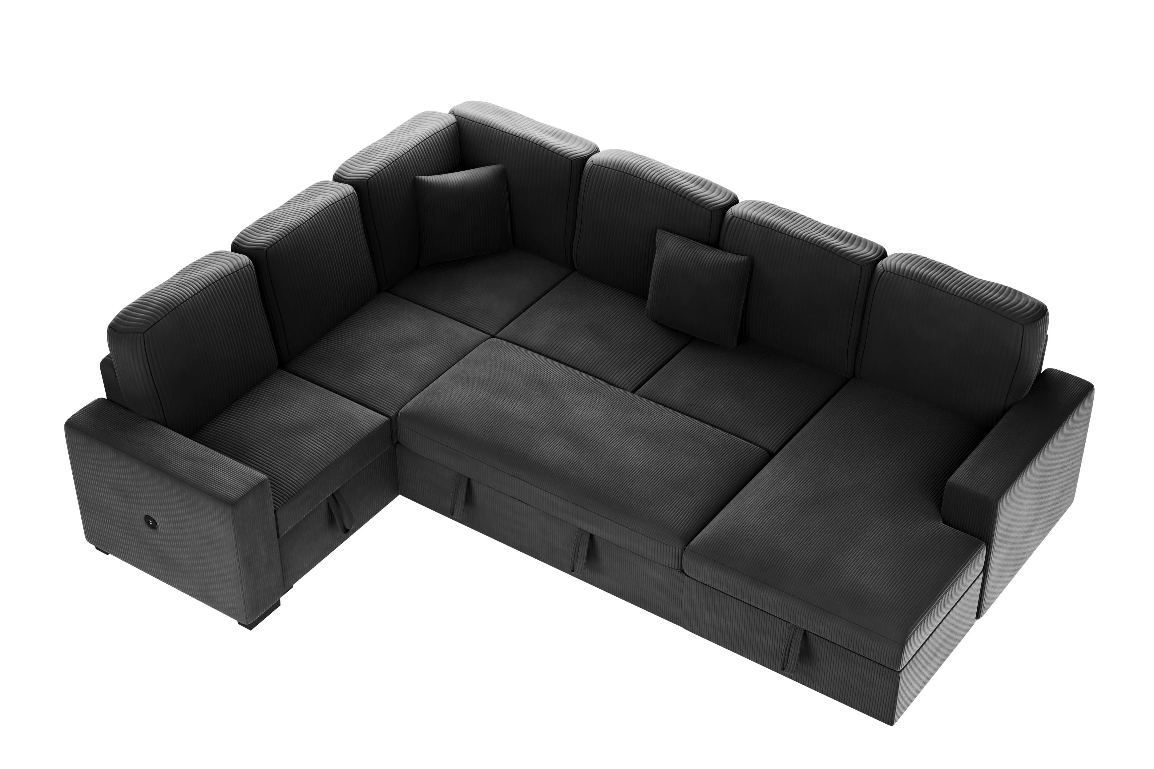 4-Piece Convertible Sectional || F8565/ F8566
