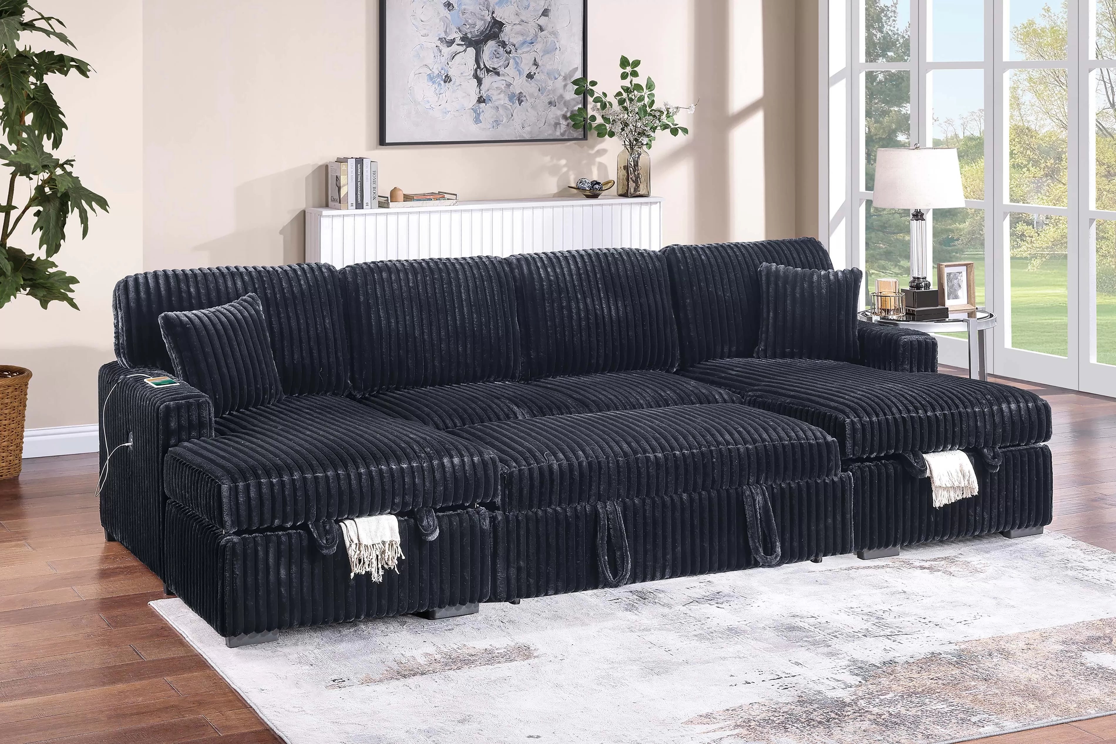 3-Piece Convertible Sectional || F8582 / F8583