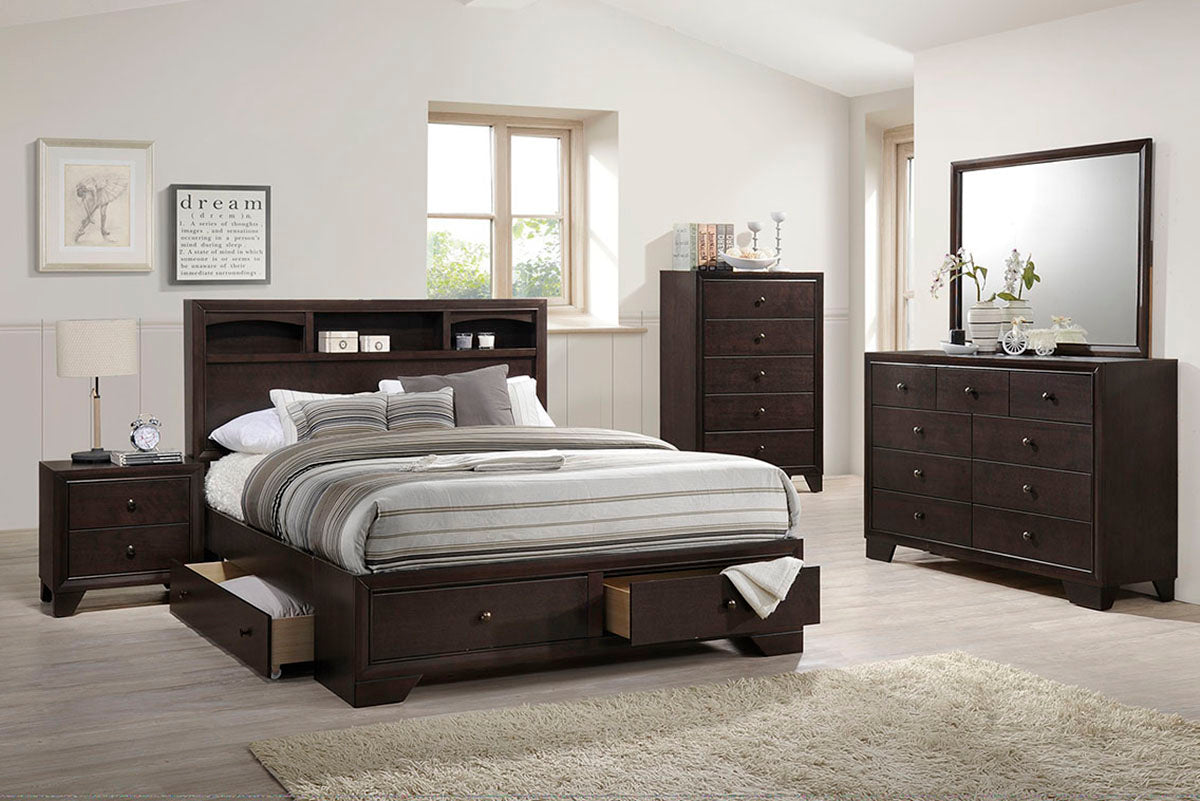Rubber Wood Bed  - F9326Q
