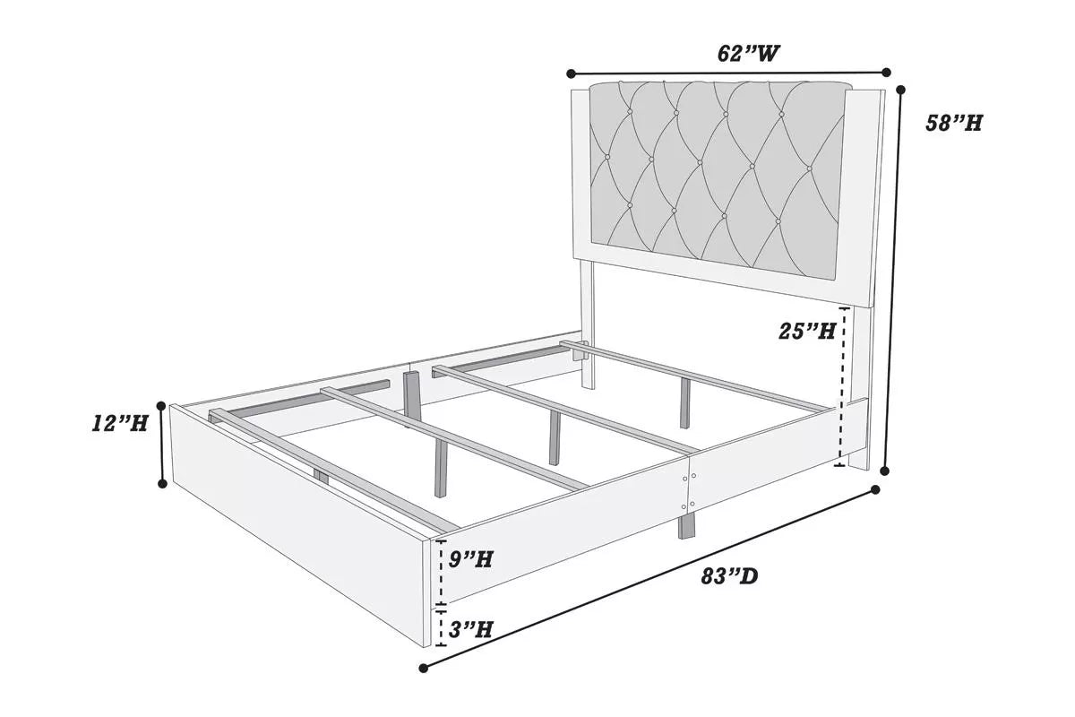 Queen Bed || F9560Q / F9561Q