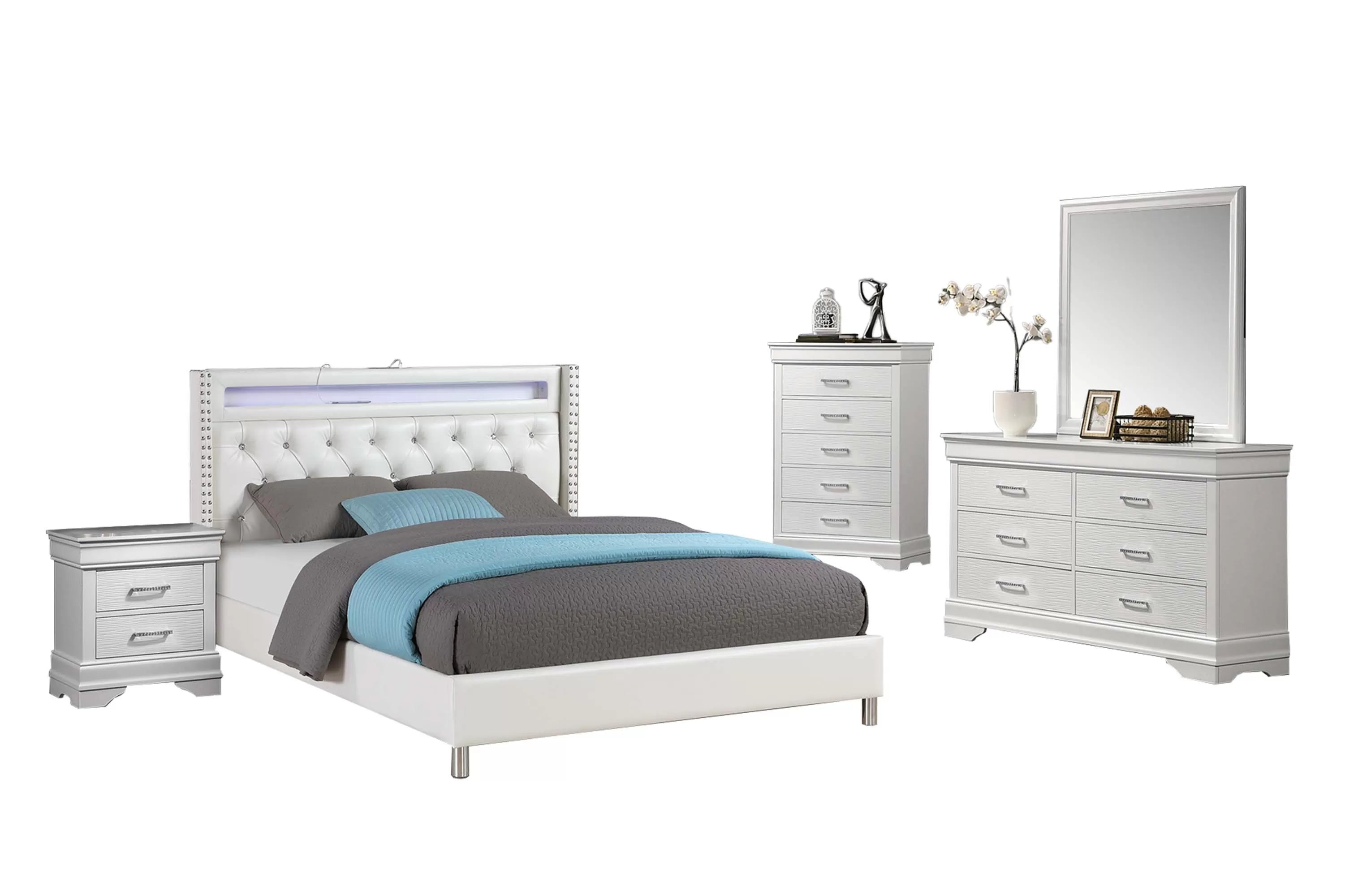 Queen Bed || F9681Q / F9664Q