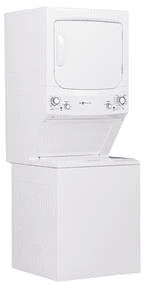 27 Inch Stackable Laundry Washer and Dryer -GUD27EESNWW