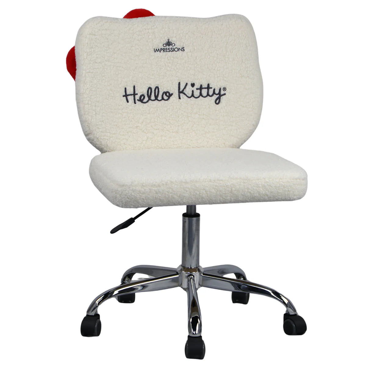 Hello Kitty Sherpa Swivel Vanity Chair - Thumbnail 4