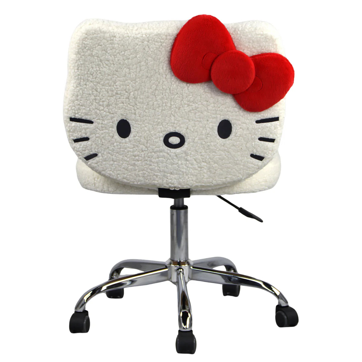 IVFC-HK229-SHPWHT | Hello Kitty® Sherpa Swivel Vanity Chair