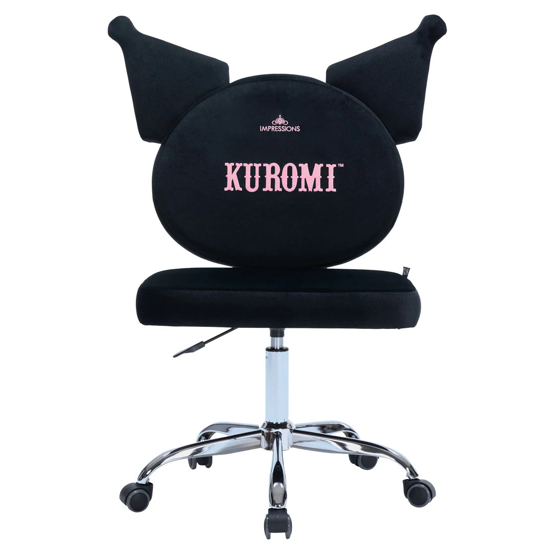 Kuromi™ Swivel Vanity Chair-IVFC-KU231-BLK