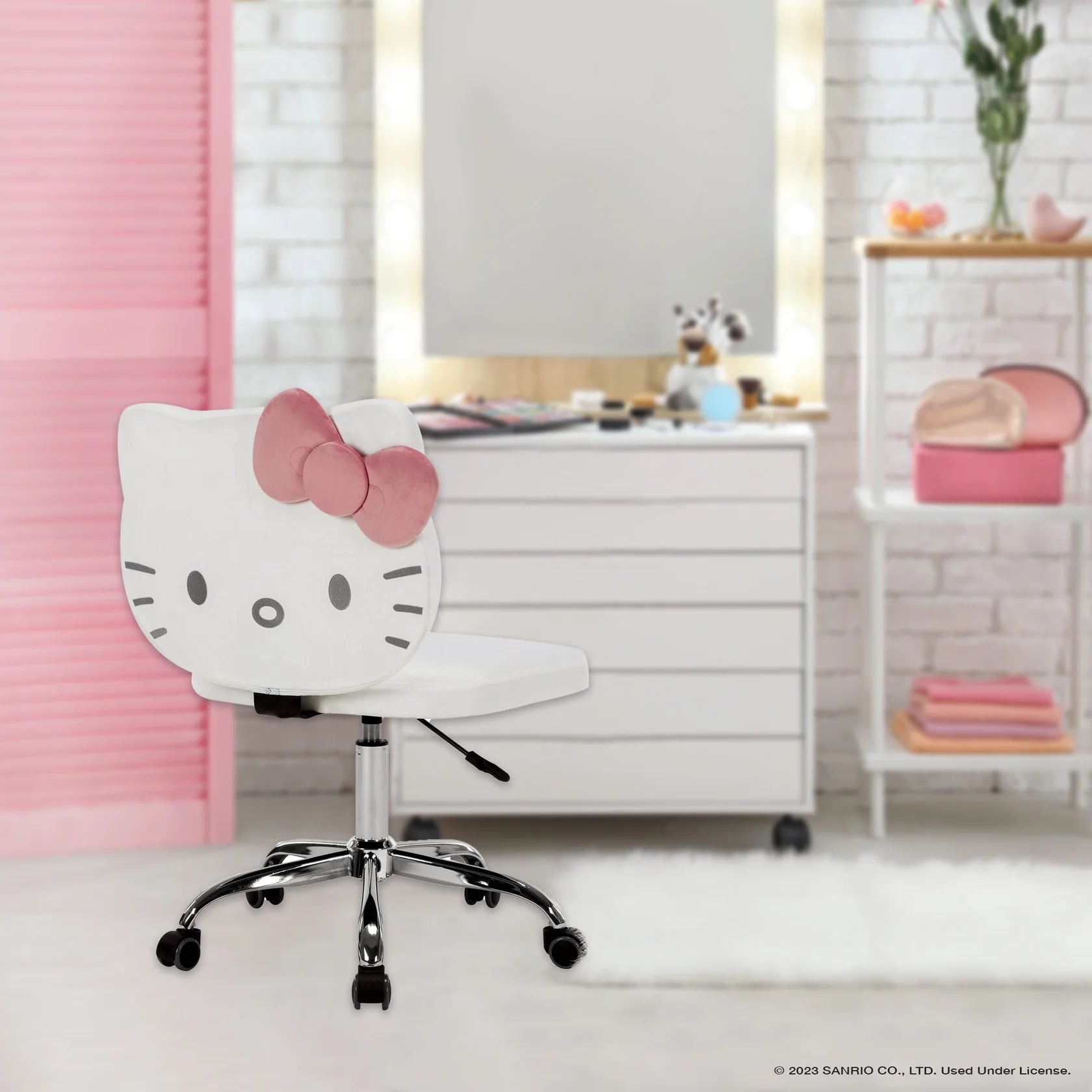 Hello Kitty® Kawaii Swivel Vanity Chair Hello Kitty® Kawaii Swivel Vanity Chair