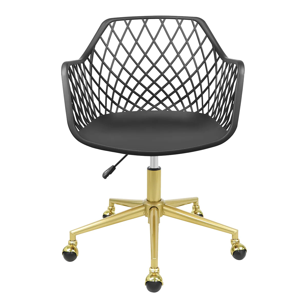 IVFC-IPS225-BLK | Robin Swivel Vanity Chair