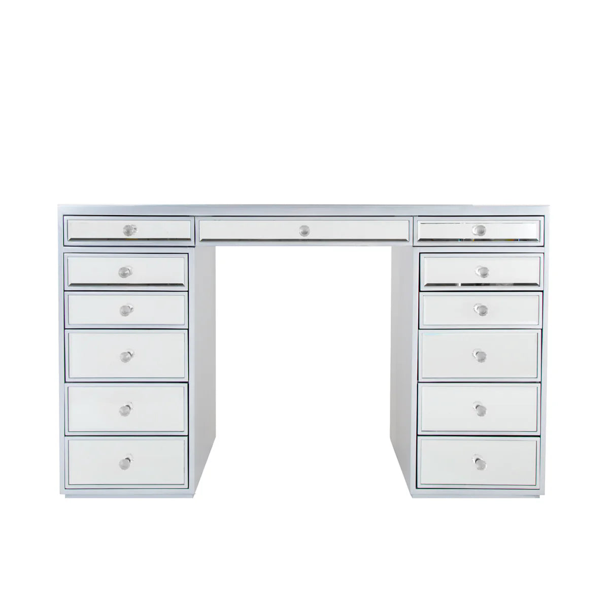 IVFT-MIRSLAY-SLV-N | SlayStation® Plus Premium Mirrored Vanity Table