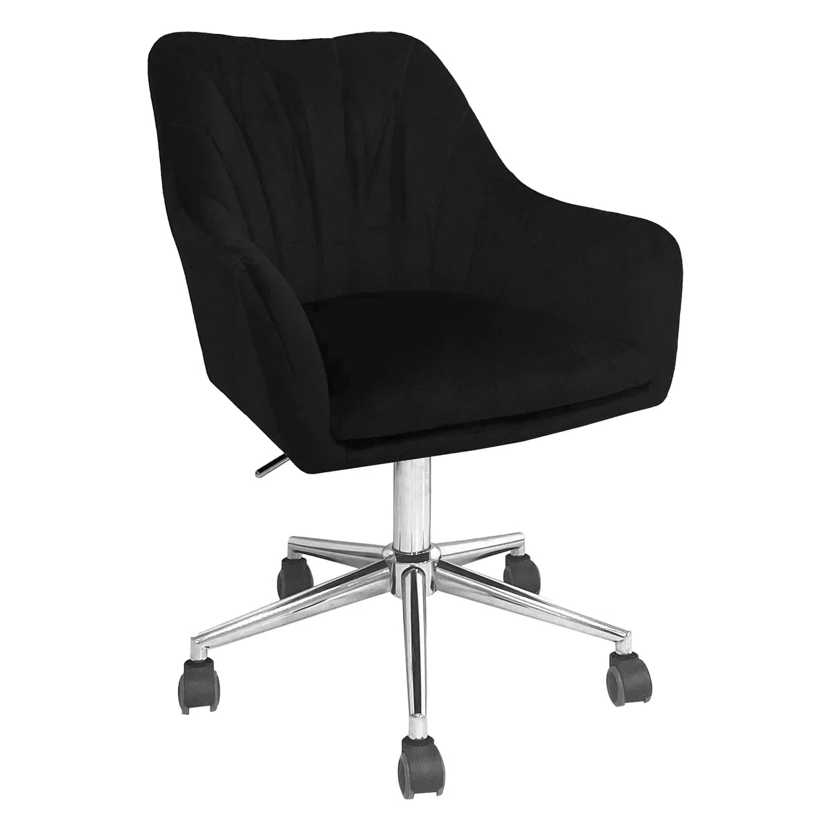 IVFC-IPS222-BLKV | Sadie Swivel Vanity Chair