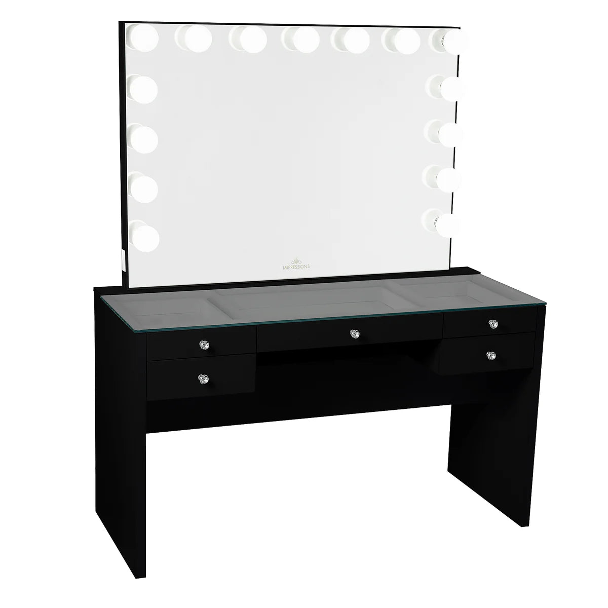 IVFT-SLAYPLUSV3TBL-BLK-N | SlayStation® Plus 3.0 Table + Glow Pro Vanity Mirror Bundle