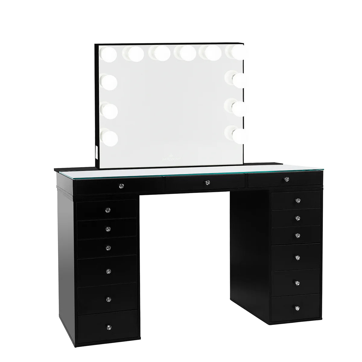 IVFT-SSPRO26DR-WHT2-N | SlayStation® Pro 2.0 Tabletop + Vanity Mirror + 6 Drawer Units Bundle