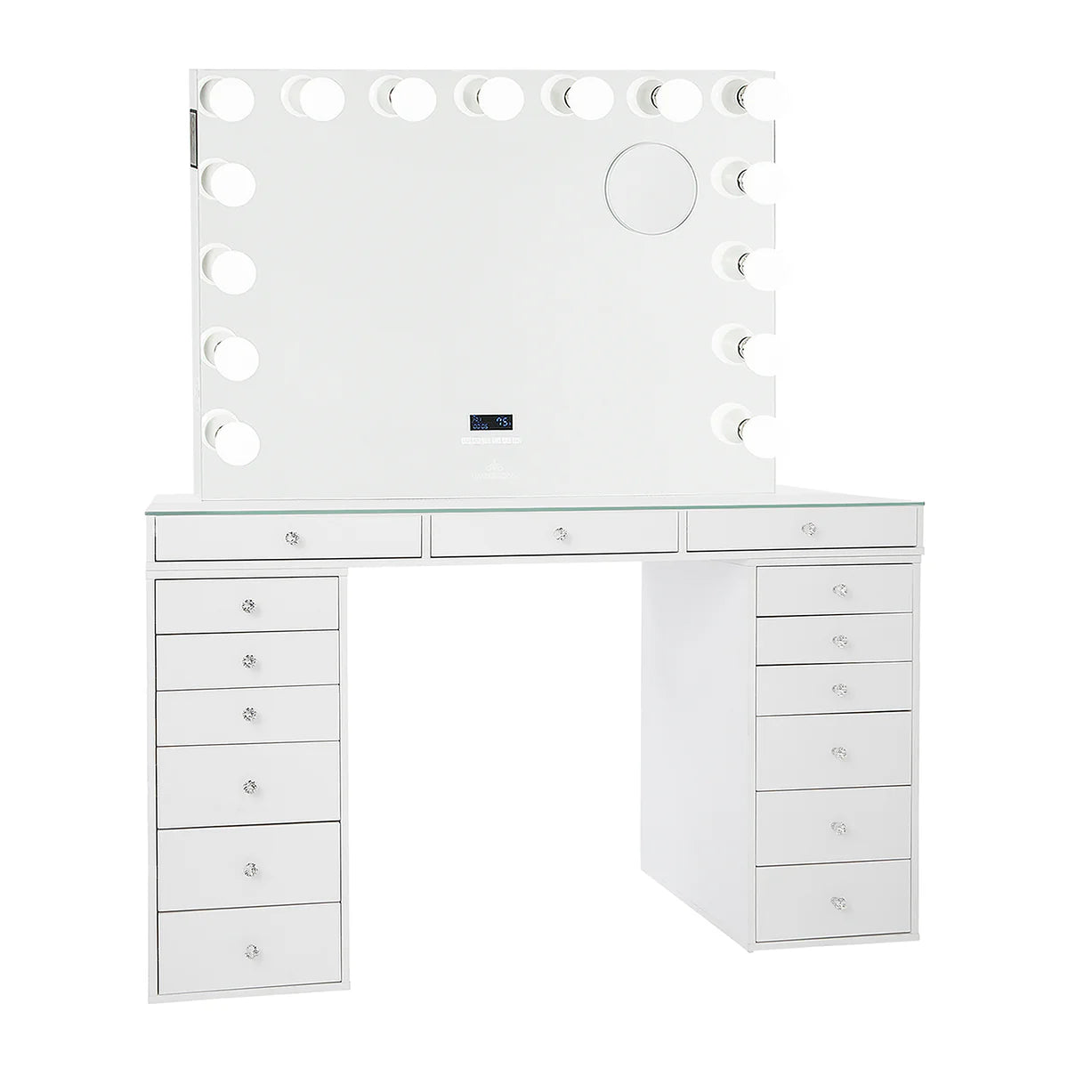 IVFT-SSPRO26DR-WHT2-N | SlayStation® Pro 2.0 Tabletop + Vanity Mirror + 6 Drawer Units Bundle