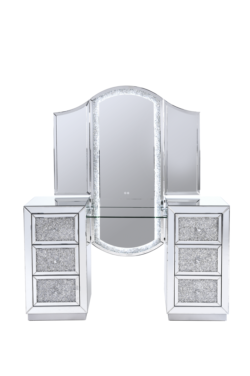 VANITII Mirrored Vanity With LED Lights  X-MIR-TAB-LED-03-01~03