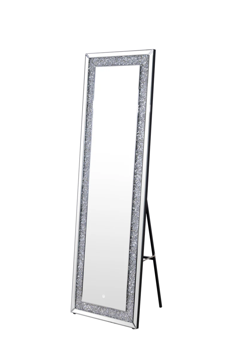 VANITII Crushed Diamonds LED Standing Mirror    X-STA-MIR-LED-01