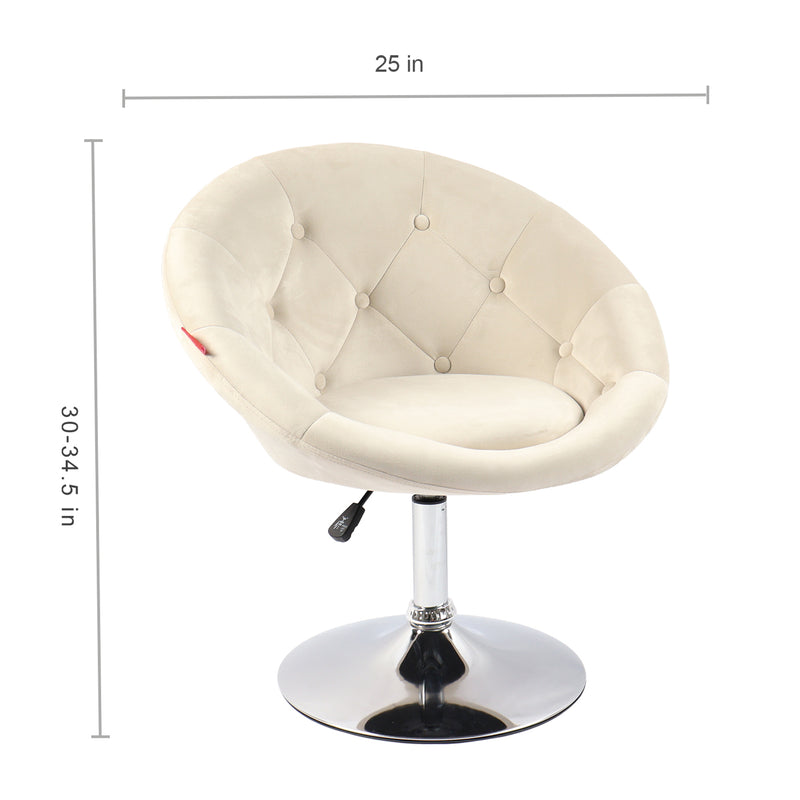 Bella Swivel Vanity Chair  VNT-Chair-B-WHT