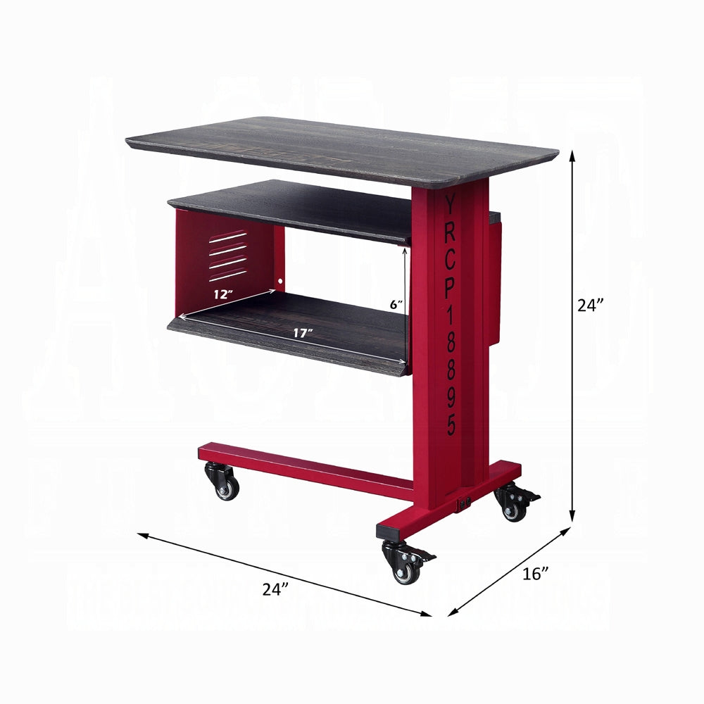 Cargo Accent Table W/Wall Shelf