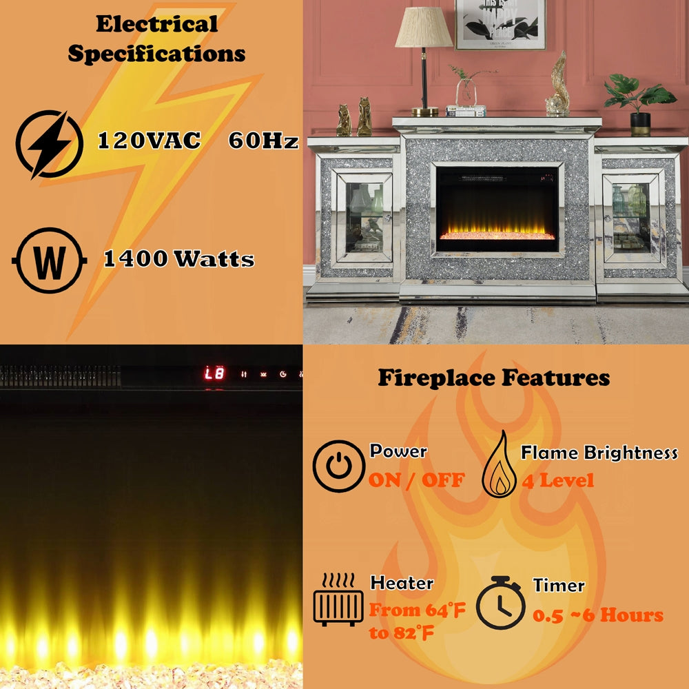 Noralie Fireplace W/Led