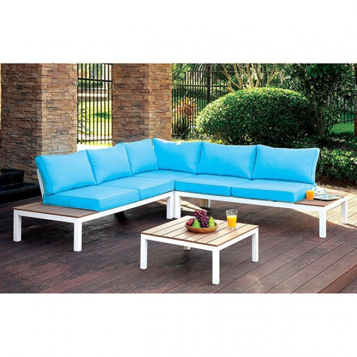 Winona Patio Sectional W/ Ottoman     |     CM-OS2580-PK