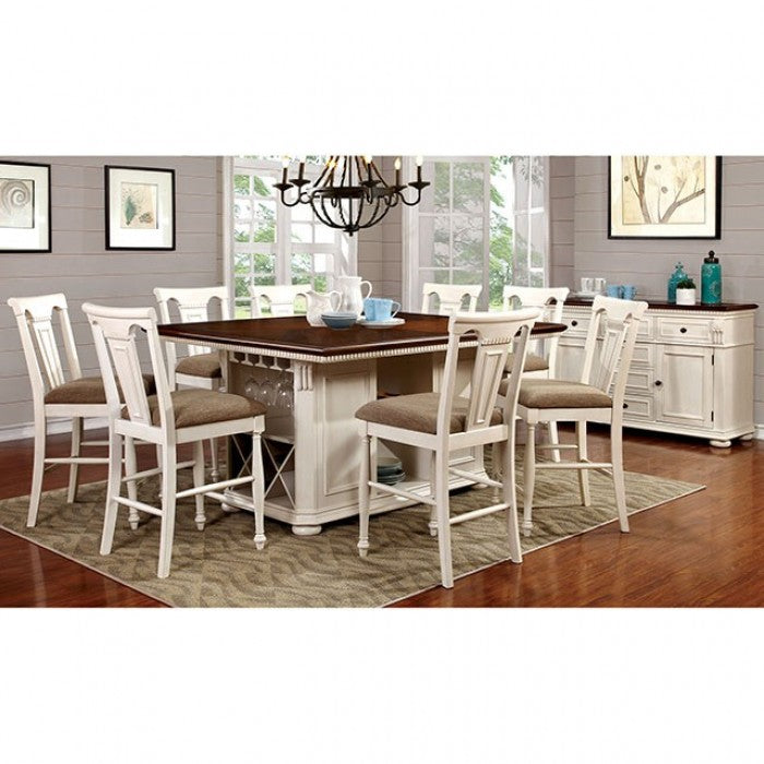 Sabrina Counter Ht. Table W/8 Dining Chairs