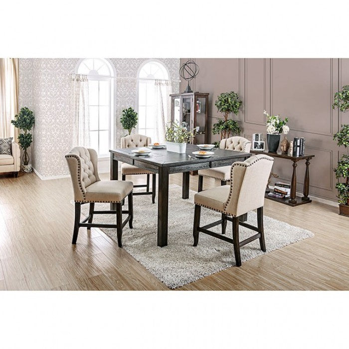 Sania Counter Ht. Table W/4  Counter Ht. Chairs