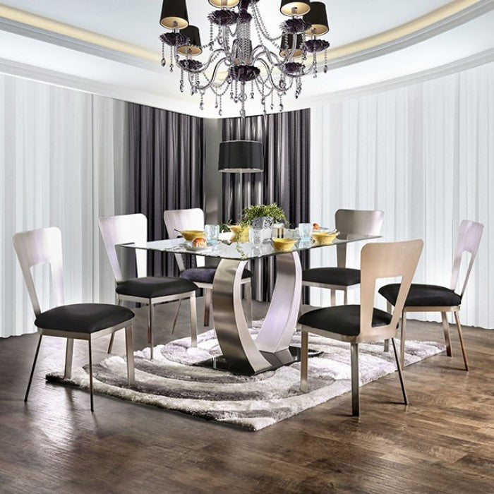 Nova Dining Table W/6 Dining Chairs