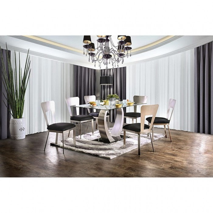 Nova Dining Table W/6 Dining Chairs