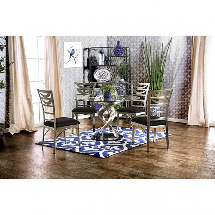 Roxo Dining Table W/4 Dining Chairs