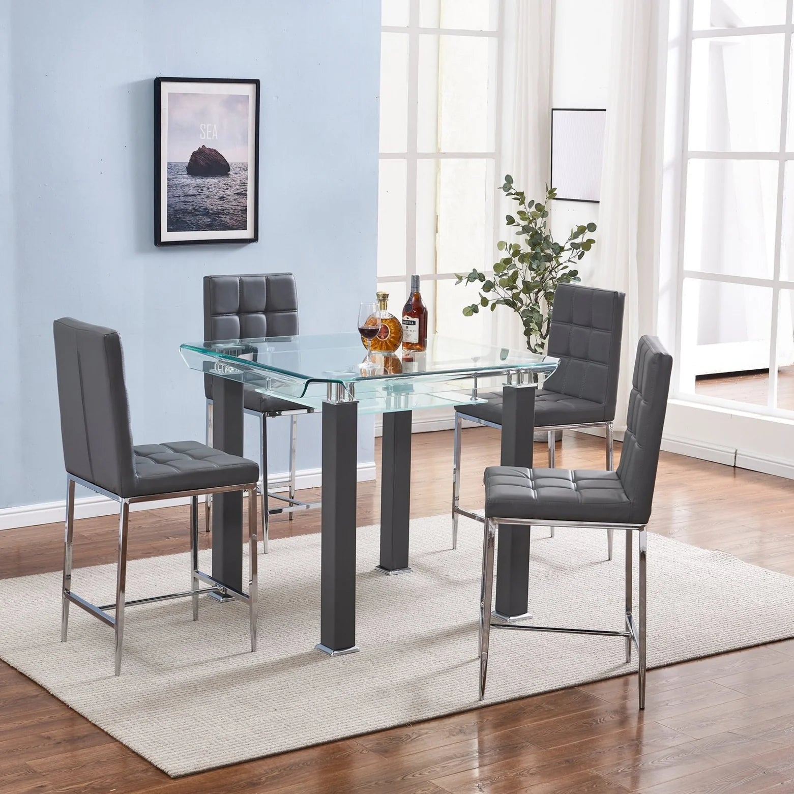 JD100 TABLE SET WITH FOUR CHAIR