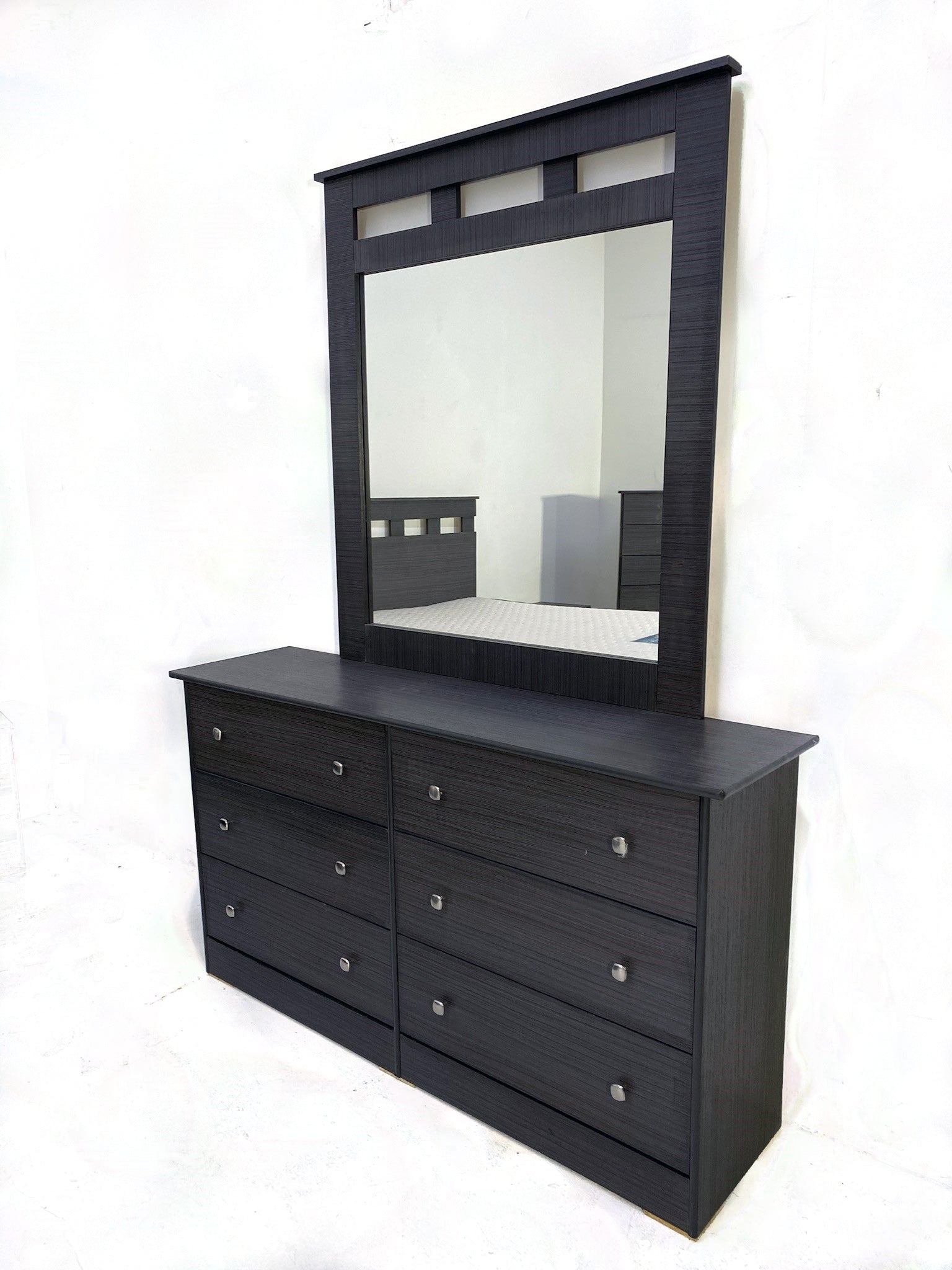 Affordable Grey Dresser/Mirror