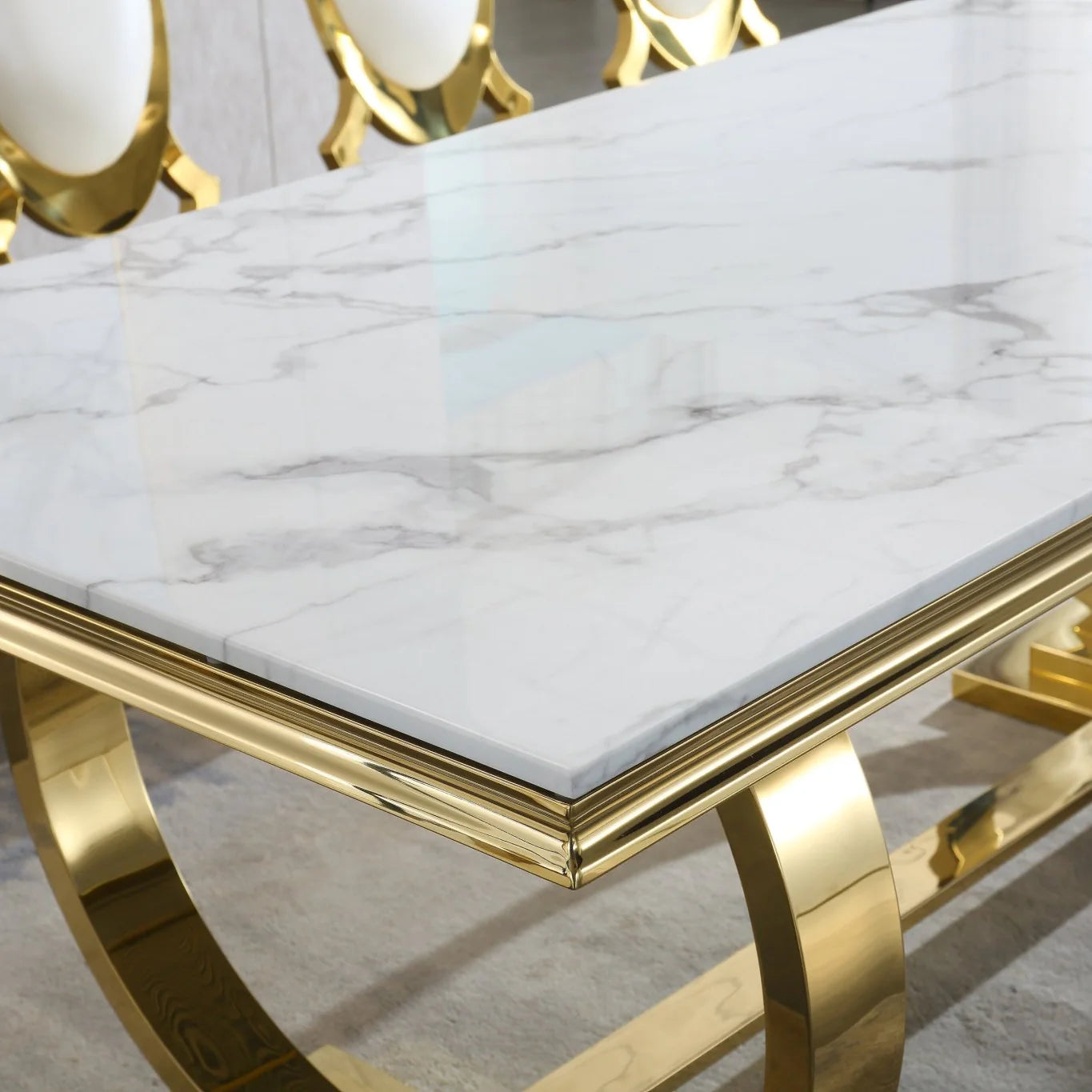 RDT316GM MARBLE DINING TABLE