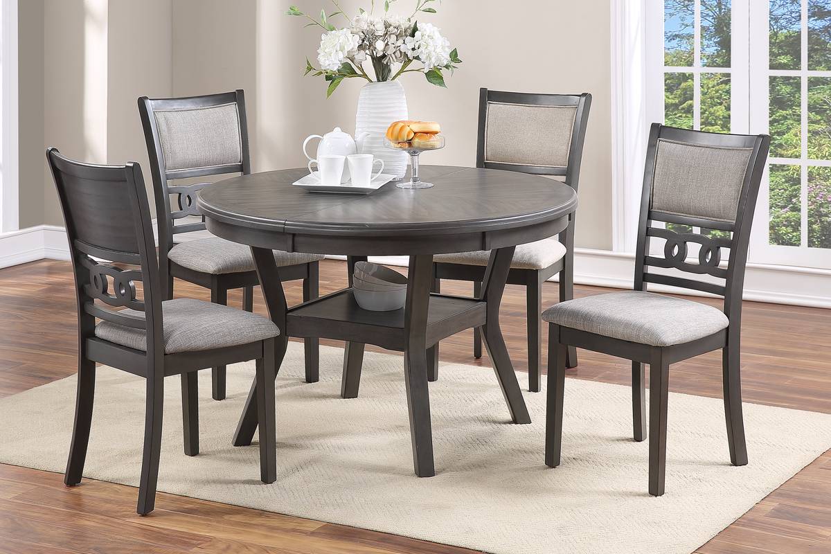 5 pc Casual Dining Set - Grey-F2564