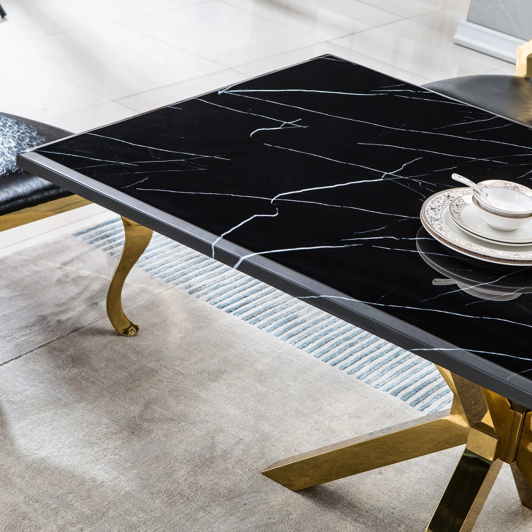 DT202GMB MARBLE DINING TABLE