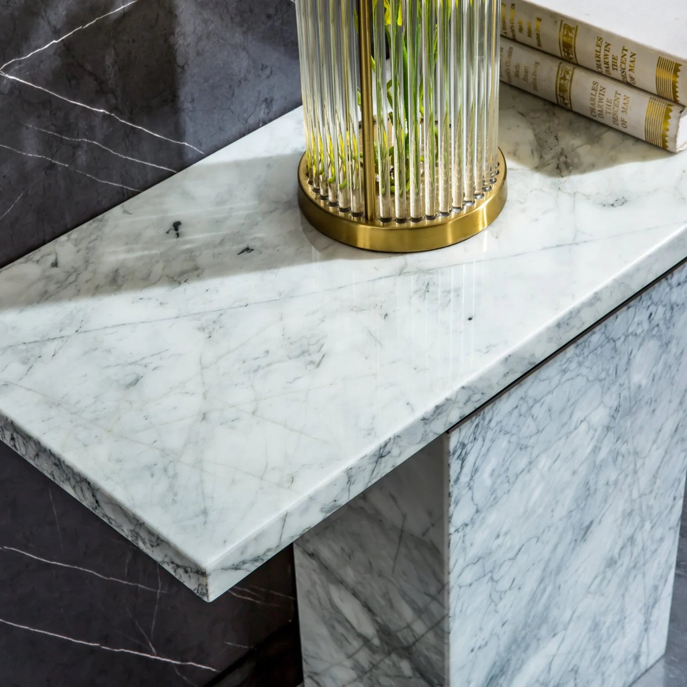 ST306BMW MARBLE CONSOLE TABLE