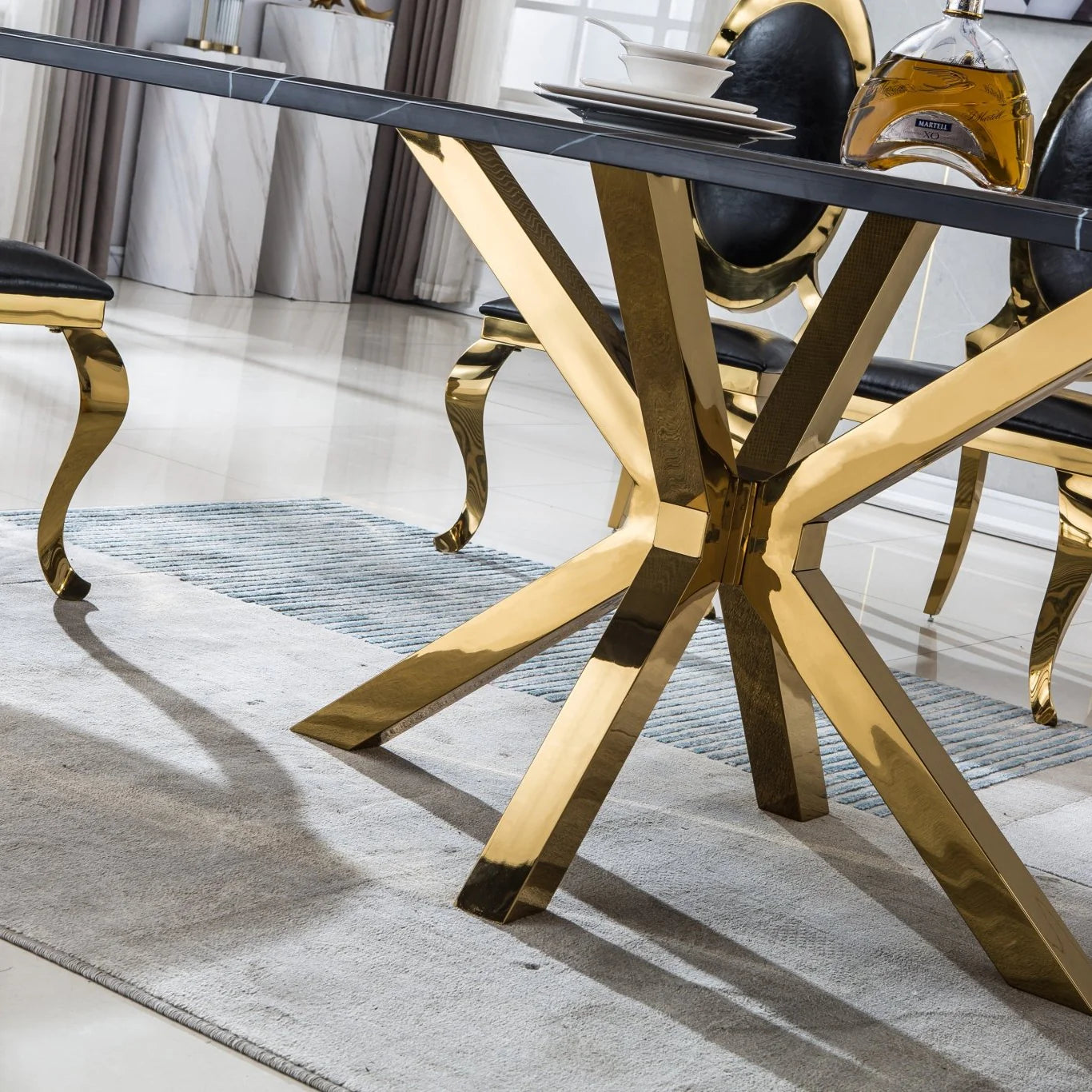 DT201GMB MARBLE DINING TABLE