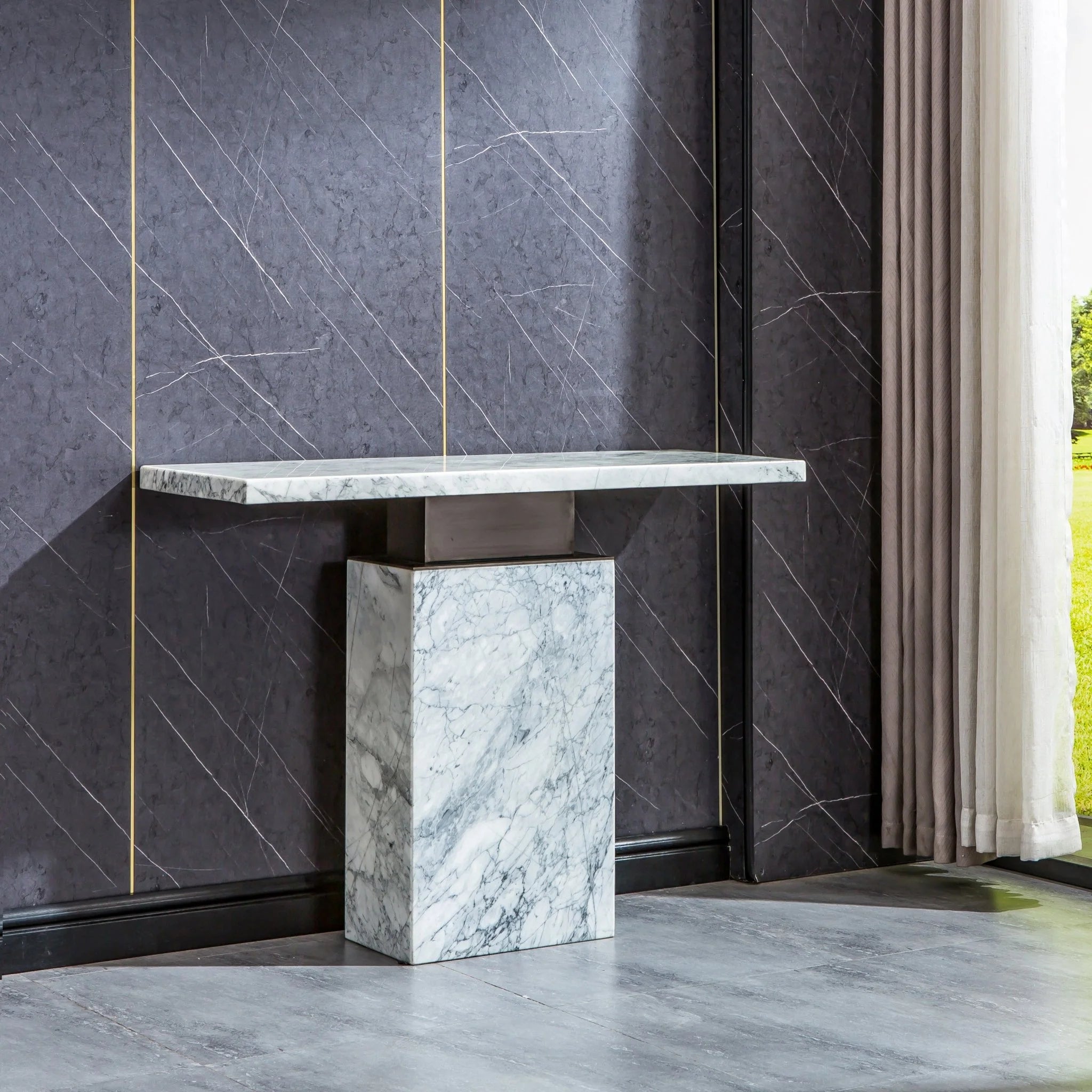 ST306BMW MARBLE CONSOLE TABLE