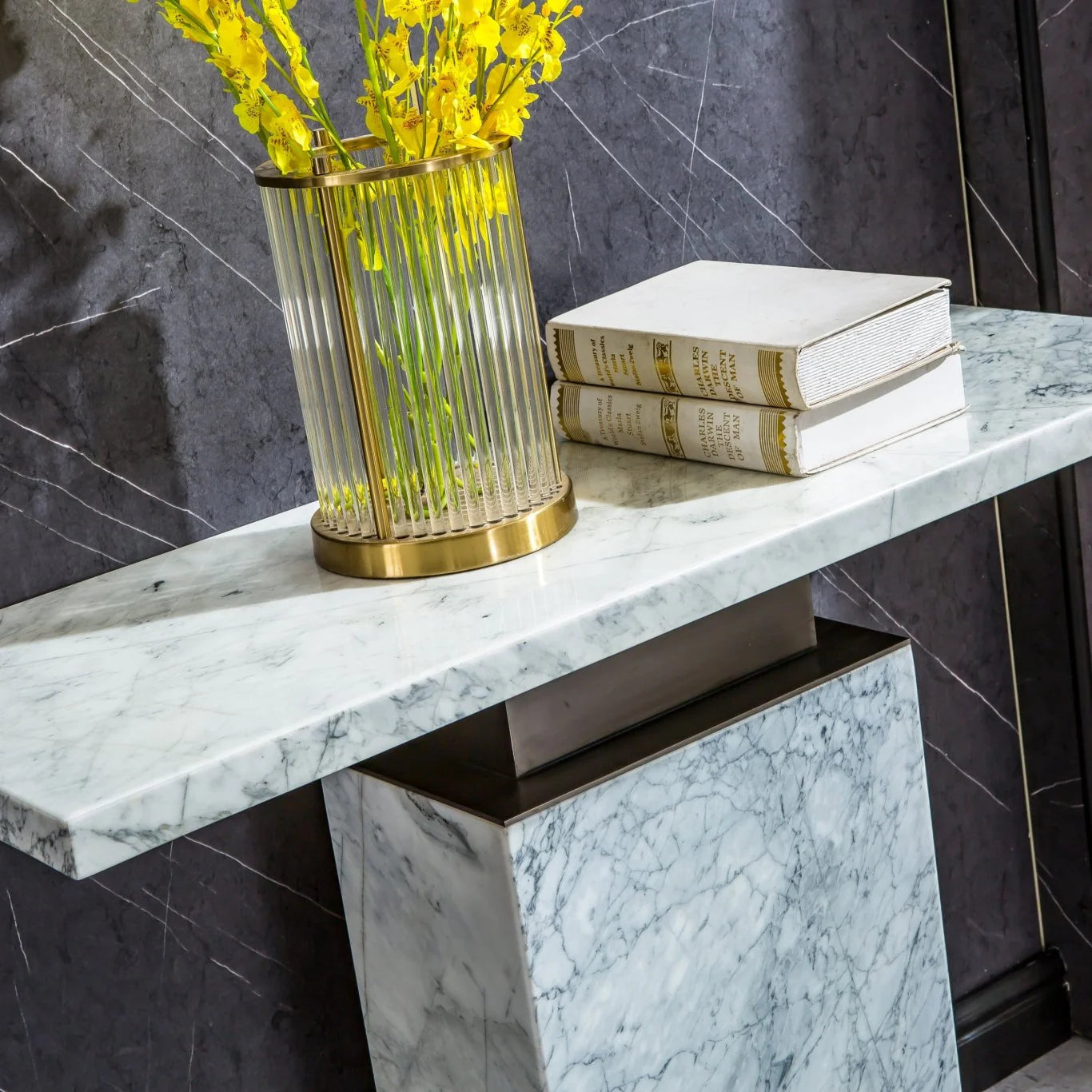 ST306BMW MARBLE CONSOLE TABLE