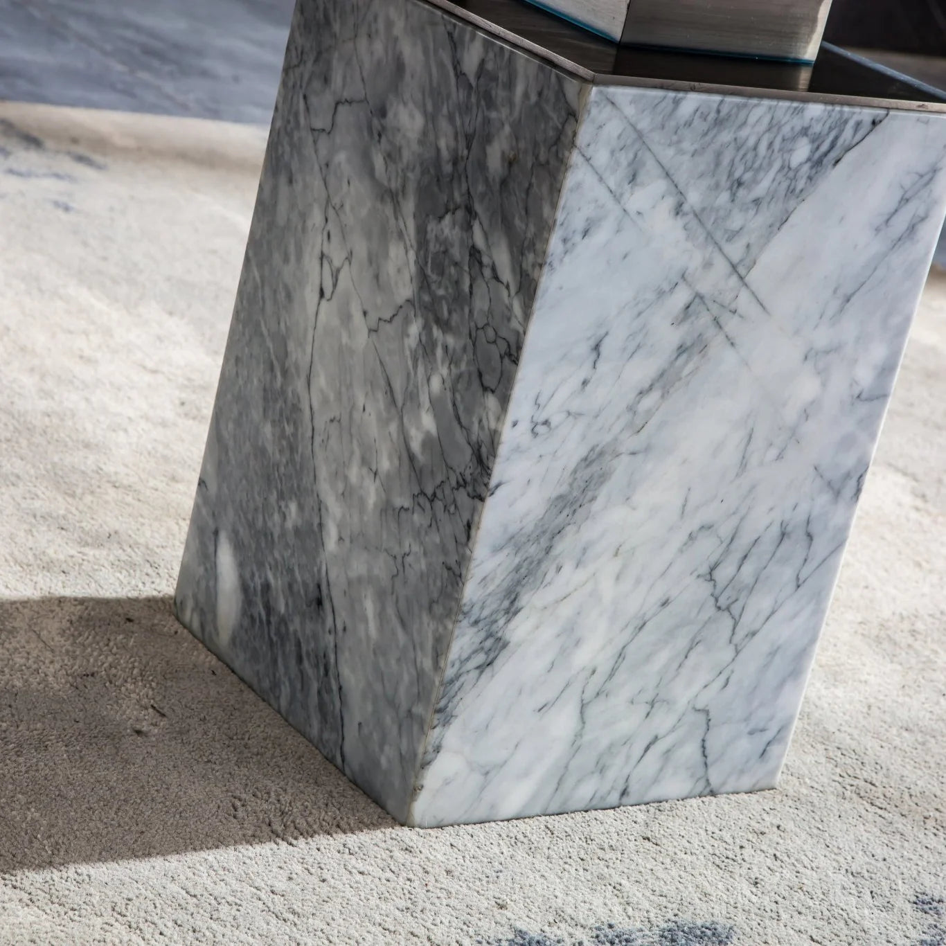 ET306BMW MARBLE END TABLE