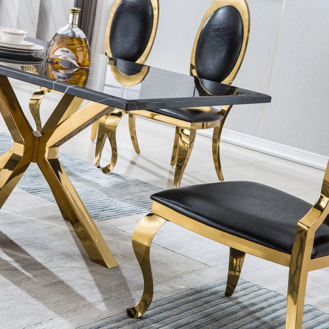 DT201GMB MARBLE DINING TABLE