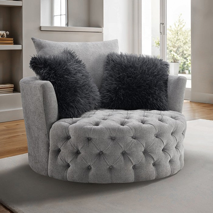 Sofi Button Tufted Swivel Chair