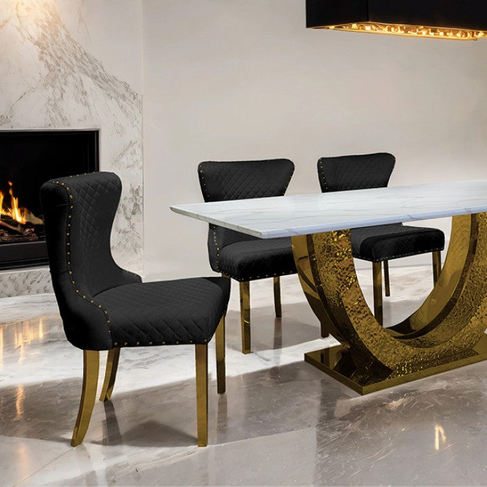 Portanova Dining Table W/6 Dining Chairs