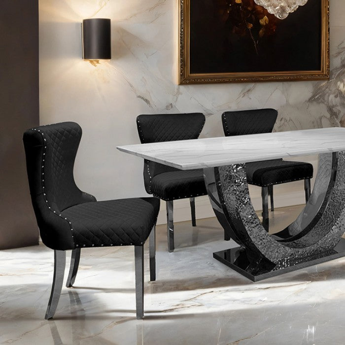 Portanova Dining Table W/6 Dining Chairs