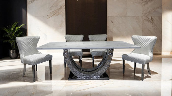 Portanova Dining Table W/6 Dining Chairs