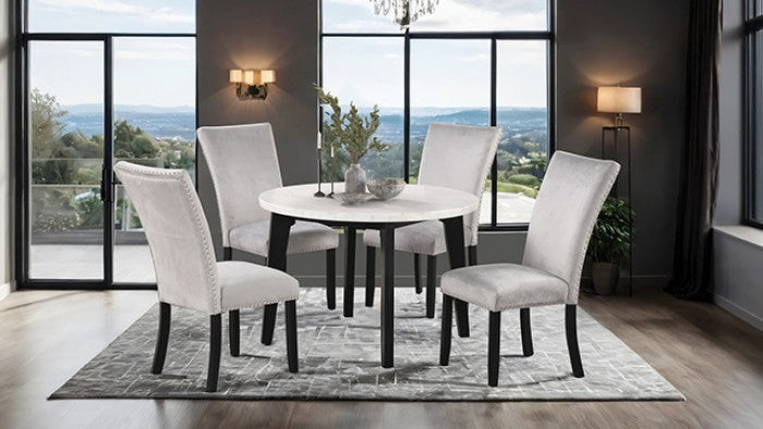 Sabro Round Dining Table W/4 Dining Chairs