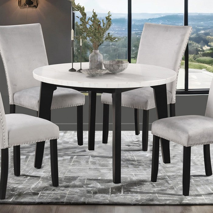 Sabro Round Dining Table W/4 Dining Chairs