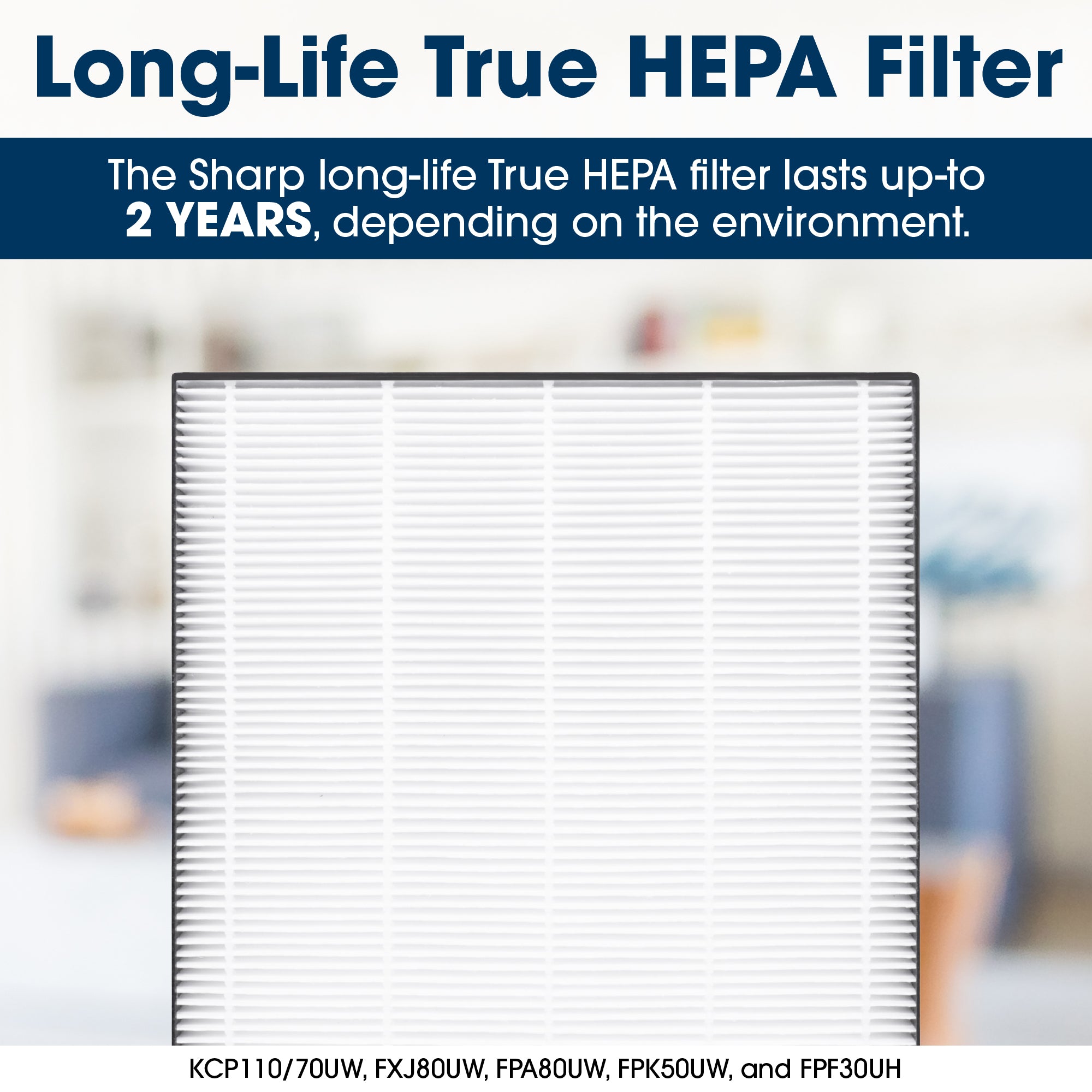 Sharp Plasmacluster Ion Air Purifier with True HEPA for Large Rooms