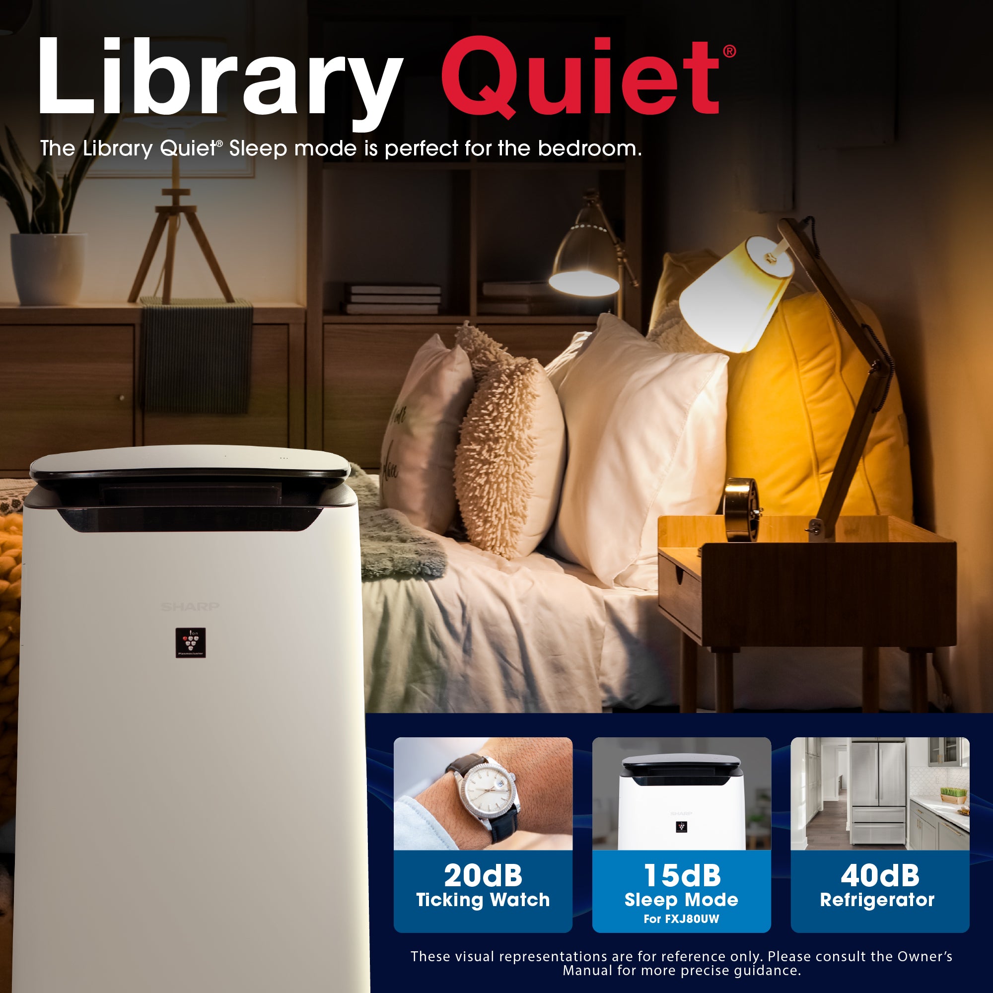 Sharp Smart Plasmacluster Ion Air Purifier with True HEPA for Extra Large Rooms