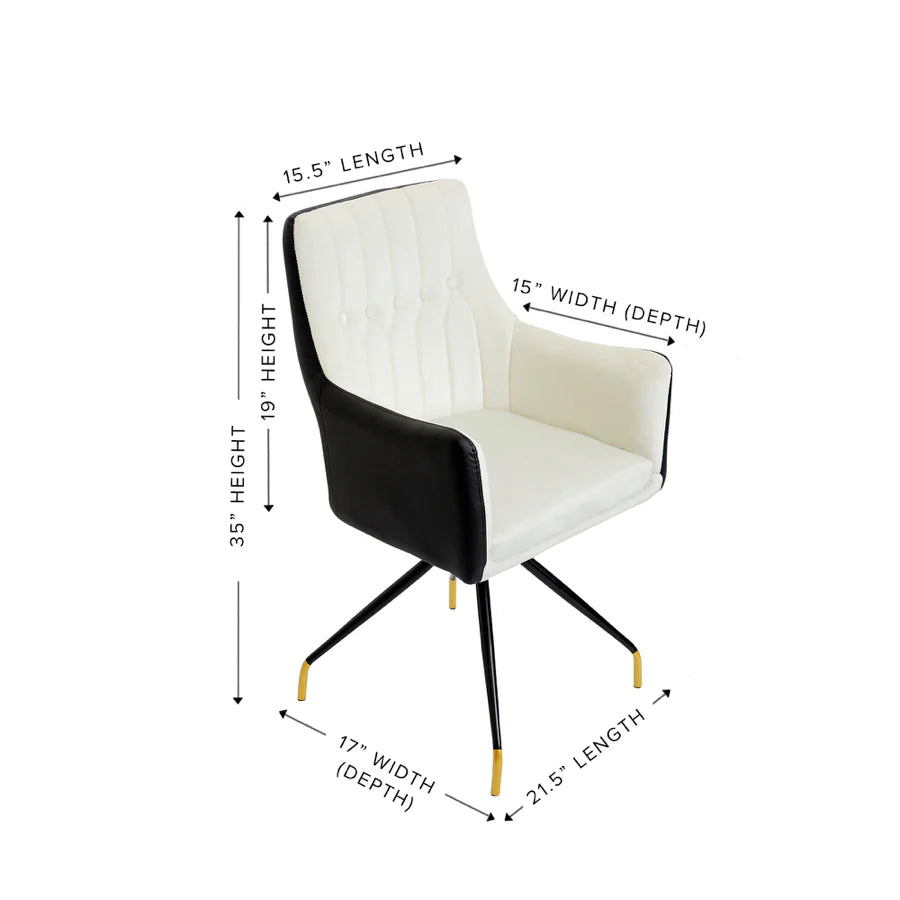 IVFC-TF1395-VWPK | Genesis Modern Vanity Chair