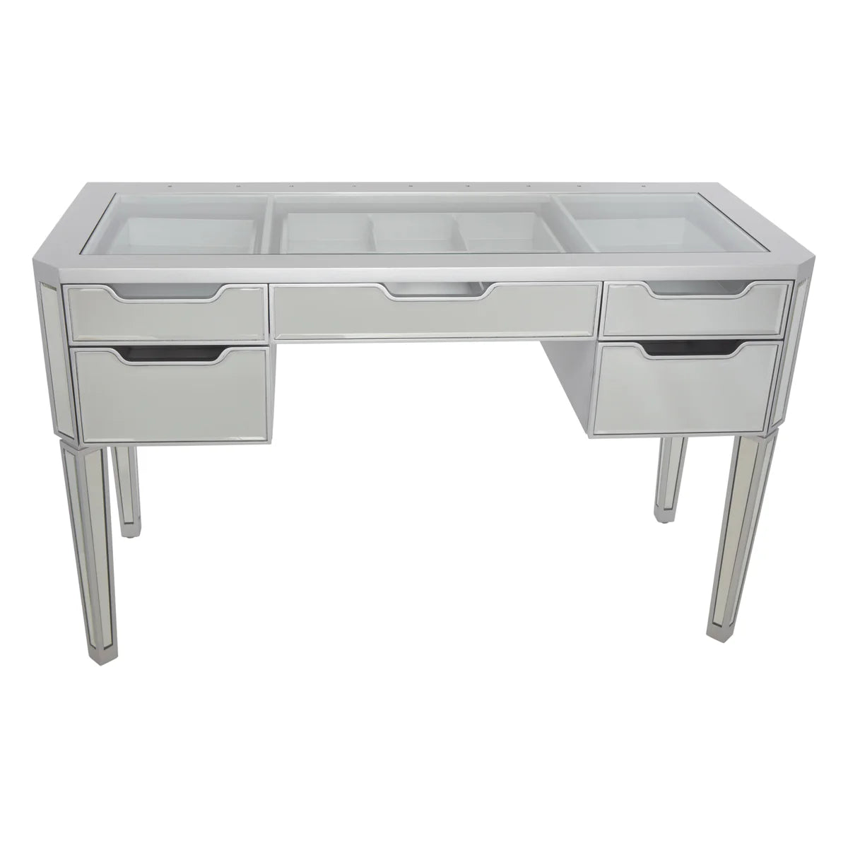 IVFT-ARIA-SLV | SlayStation® Aria Premium Mirrored Vanity table