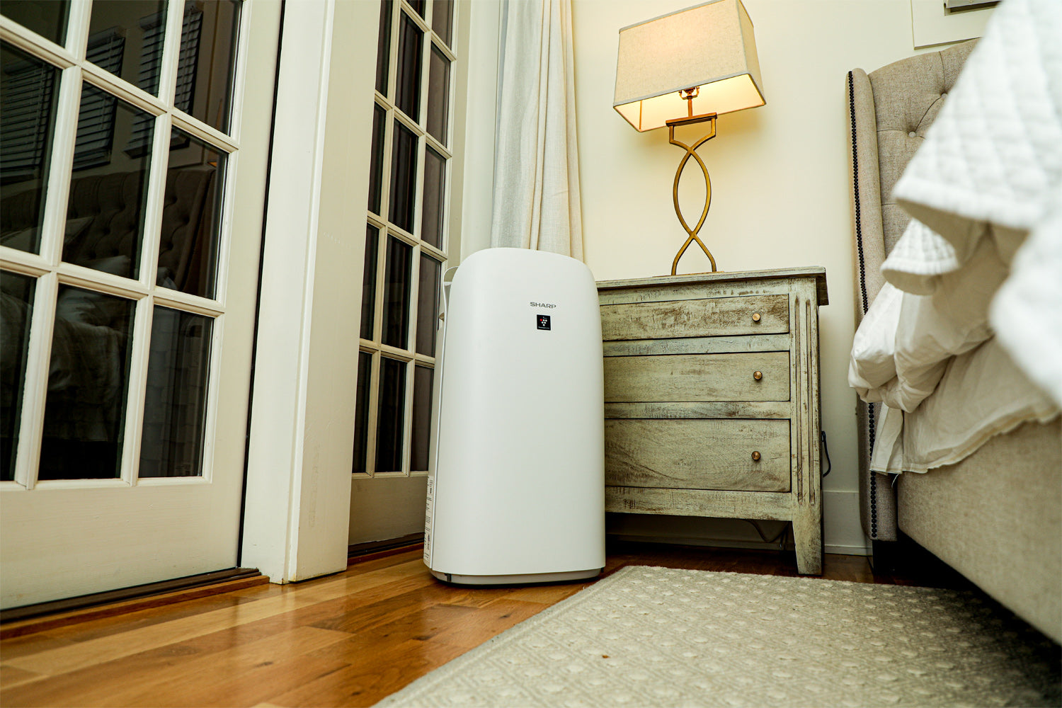 Sharp Smart Plasmacluster Ion Air Purifier with True HEPA + Humidifier for Extra Large Rooms