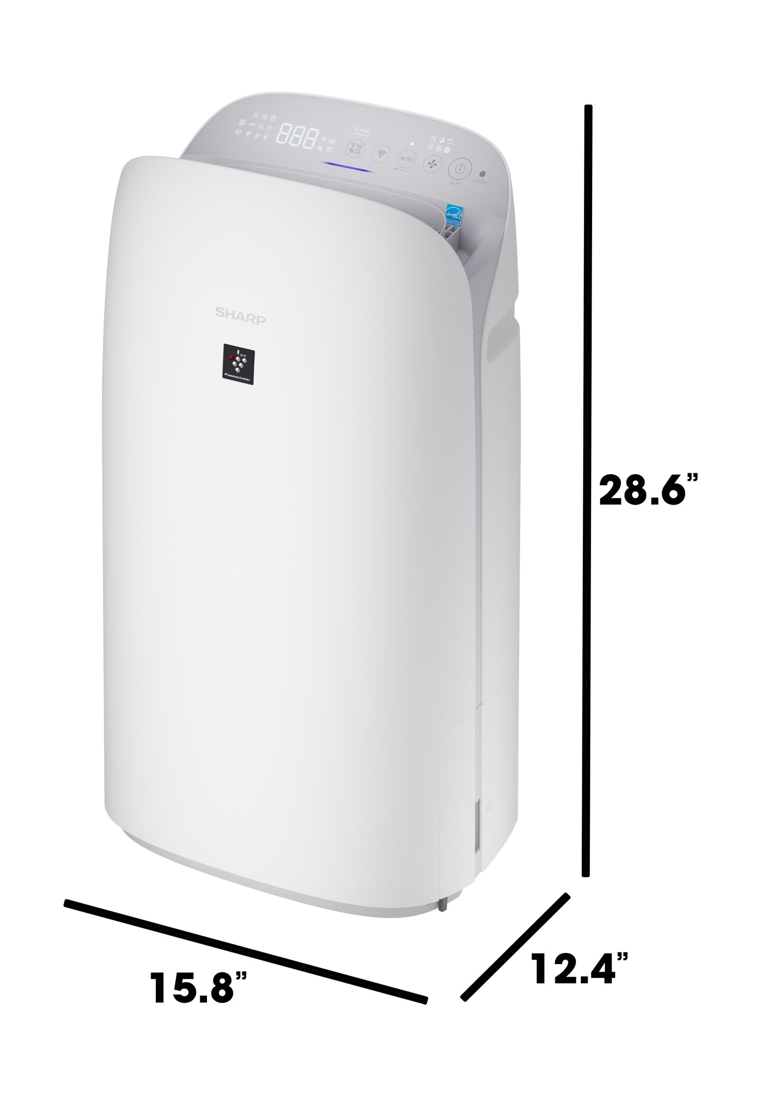 Sharp Smart Plasmacluster Ion Air Purifier with True HEPA + Humidifier for Large Rooms